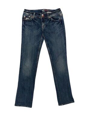 Miss Me Jeans Size 27 JP4527 Boot Cut Mining 02 Distressed Pockets Women's Denim